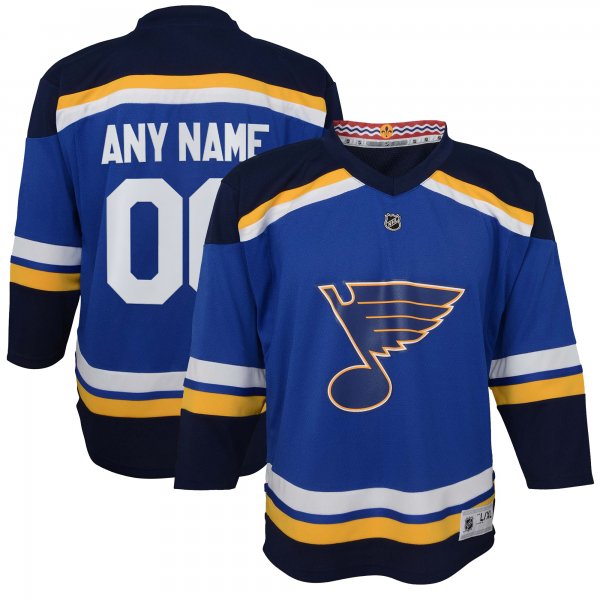 Youth St. Louis Blues  Blue Home Replica Custom Jersey