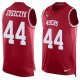 Nike San Francisco 49ers #44 Kyle Juszczyk Men's Limited Red Player Name And Number Tank Top NFL Jersey