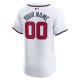 Men's Atlanta Braves Nike White Home Elite Custom Jersey