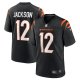 Men's Cincinnati Bengals Shedrick Jackson Nike  Black Team Game Jersey