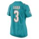 Women's Miami Dolphins Myles Gaskin Nike Aqua Game Player Jersey