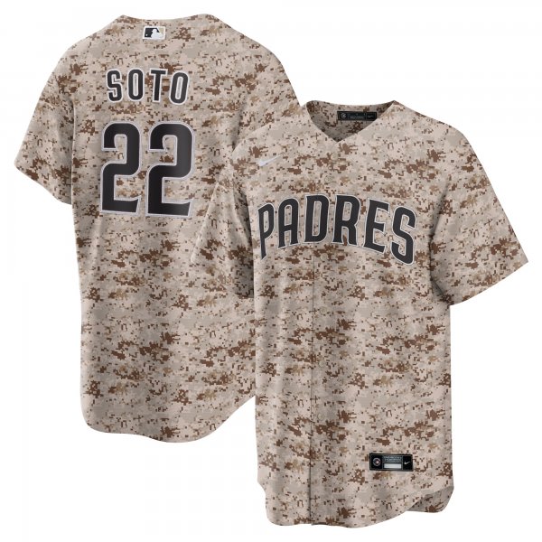 Men's San Diego Padres Juan Soto Nike Camo USMC Alternate Replica Player Jersey