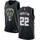 Nike Men's Milwaukee Bucks #22 Khris Middleton Black Swingman Statement Edition NBA Jersey