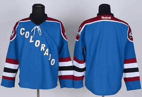 Colorado Avalanche Blank Blue Third Stitched NHL Jersey