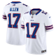 Men's Buffalo Bills #17 Josh Allen Nike White Vapor F.U.S.E. Limited Jersey