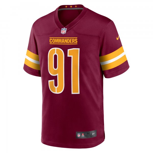 Men's Washington Commanders John Ridgeway Nike  Burgundy  Game Jersey