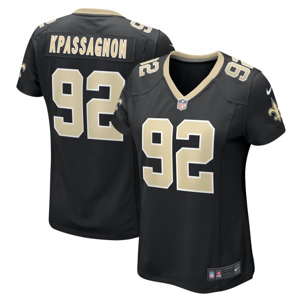 Women's New Orleans Saints Tanoh Kpassagnon Nike Black Game Player Jersey