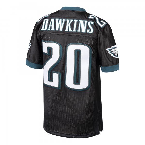 Men's Philadelphia Eagles 2003 Brian Dawkins Mitchell & Ness Black Throwback Retired Player Jersey