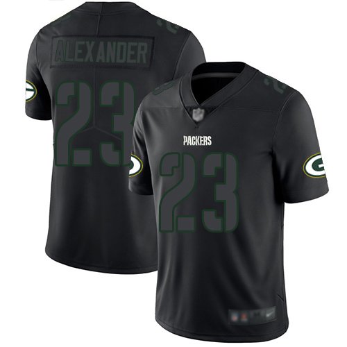 Green Bay Packers #23 Jaire Alexander Black Men's Stitched NFL Limited Rush Impact Jersey