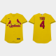 Yadier Molina Nickname Cardinals 2021 Players Weekend Yadi Gold Men's Jersey