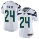 Nike Seattle Seahawks #24 Marshawn Lynch White Women's Stitched NFL Vapor Untouchable Limited Jersey