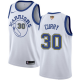 Men's Nike Golden State Warriors #30 Stephen Curry White Throwback The Finals Patch Swingman Hardwood Classics NBA Jersey