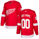 Men's Adidas Detroit Red Wings Red Custom NHL Jersey