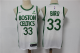 Men's Boston Celtics #33 Larry Bird White 2021 Nike City Edition Swingman Stitched NBA Jersey With The Sponsor Logo