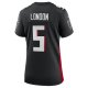 Women's Atlanta Falcons Drake London Nike Black Player Game Jersey