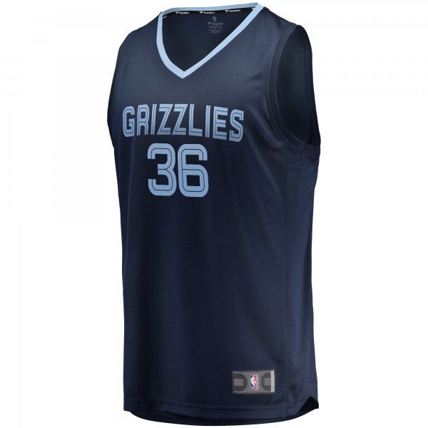 Youth Memphis Grizzlies Marcus Smart Fanatics Navy Fast Break Player Jersey - Icon Edition