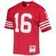 Men's San Francisco 49ers Joe Montana Mitchell & Ness Scarlet Legacy Replica Jersey