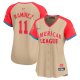 Women's American League #11 Jose Ramirez Nike Cream 2024 MLB All-Star Game Cool Base Jersey