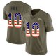 Nike Kansas City Chiefs #10 Tyreek Hill Olive/USA Flag Youth Stitched NFL Limited 2017 Salute to Service Jersey