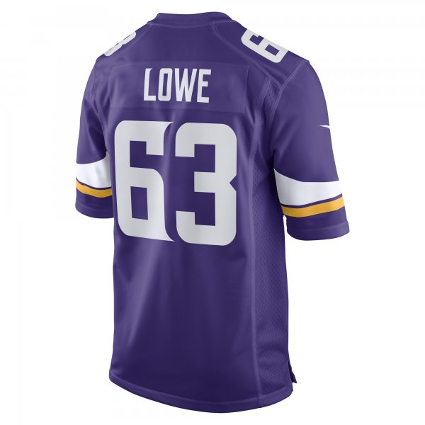 Men's Minnesota Vikings Vederian Lowe Nike Purple Game Player Jersey