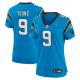 Women's Carolina Panthers #9 Bryce Young Nike Blue 2023 NFL Draft First Round Pick Alternate Limited Jersey