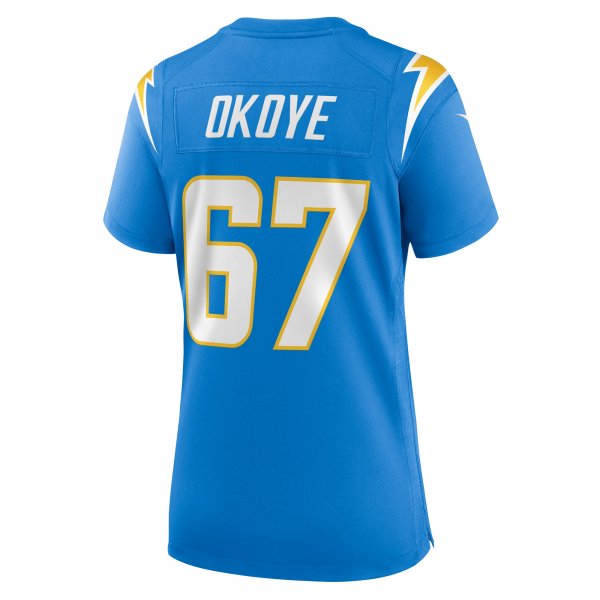 Women's Los Angeles Chargers CJ Okoye Nike  Powder Blue Team Game Jersey