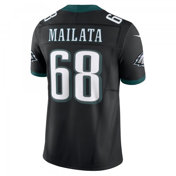 Men's Philadelphia Eagles Jordan Mailata Nike Black Alternate Vapor F.U.S.E. Limited Jersey