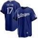 Men's Los Angeles Dodgers #17 Shohei Ohtani Royal City Connect MLB Cool Base Jersey