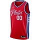 Men's Philadelphia 76ers Jordan Brand Red Swingman Custom Jersey - Statement Edition