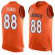 Nike Denver Broncos #88 Demaryius Thomas Orange Team Color Men's Stitched NFL Limited Tank Top Jersey