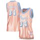 Women's Los Angeles Lakers Shaquille O'Neal Mitchell & Ness Pink 75th Anniversary Rose Gold 1996 Swingman Jersey