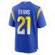 Men's Los Angeles Rams Zach Evans Nike Royal Home Game Jersey