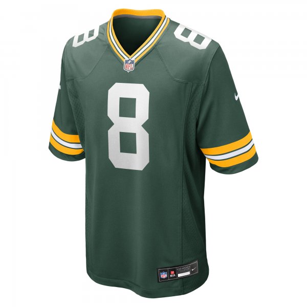 Men's Green Bay Packers Josh Jacobs Nike  Green Team Game Jersey