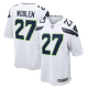 Men's Seattle Seahawks Tariq Woolen #27 Nike White Official NFL Game Jersey