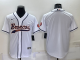 Men's Denver Broncos Blank White Stitched Baseball Cool Base Jersey