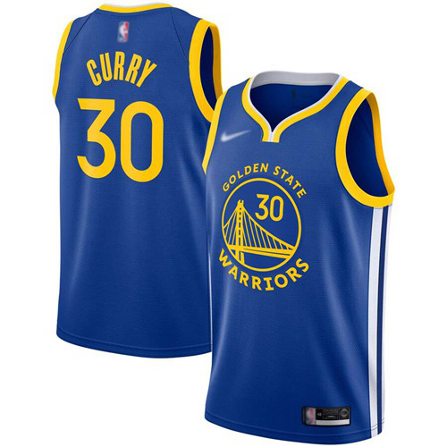 Golden State Warriors #30 Stephen Curry Blue NBA Swingman Icon Edition 2019/2020 Jersey