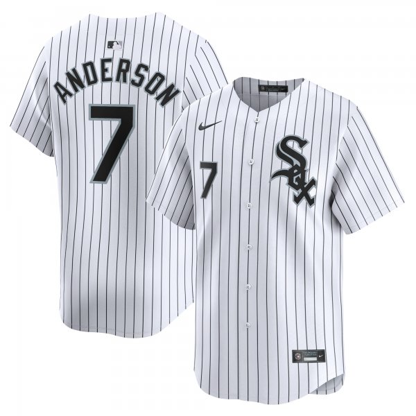 Men's Chicago White Sox Tim Anderson Nike White Home Limited Player Jersey