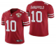 Men's San Francisco 49ers #10 Jimmy Garoppolo Red 75th Anniversary Patch 2021 Vapor Untouchable Stitched Nike Limited Jersey