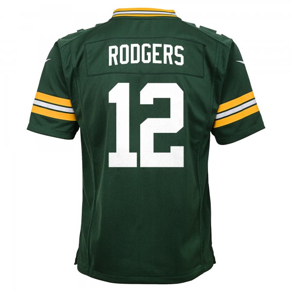 Youth Green Bay Packers Aaron Rodgers Nike Green Game Jersey