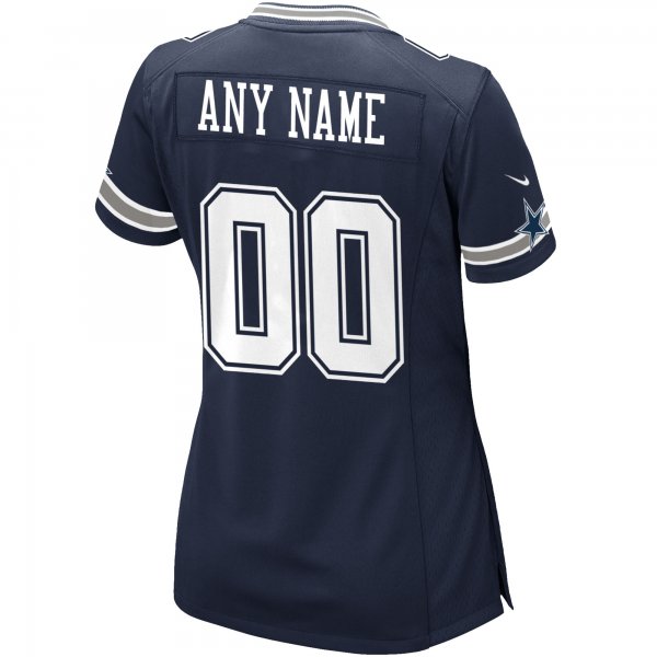 Women's Nike Navy Dallas Cowboys Custom Game Jersey