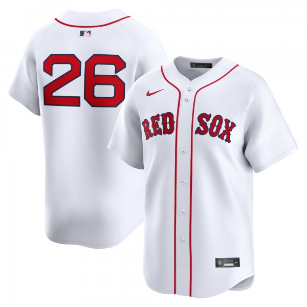 Men's Boston Red Sox Wade Boggs Nike White Home Limited Player Jersey