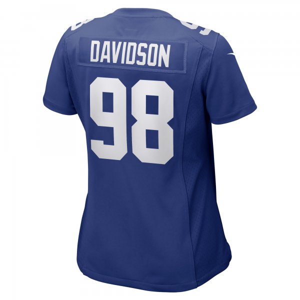 Women's New York Giants D.J. Davidson Nike Royal Game Player Jersey