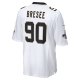 Men's New Orleans Saints Bryan Bresee Nike  White  Game Jersey