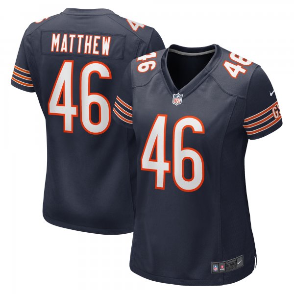 Women's Chicago Bears Christian Matthew Nike  Navy  Game Jersey