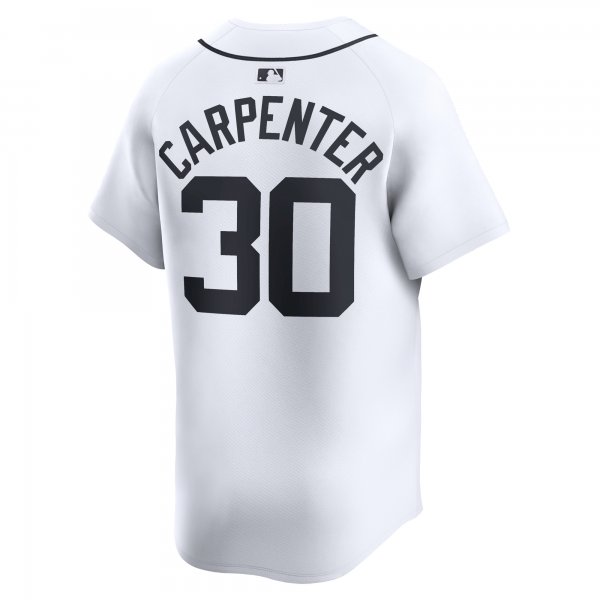 Men's Detroit Tigers Kerry Carpenter Nike White Home Limited Player Jersey