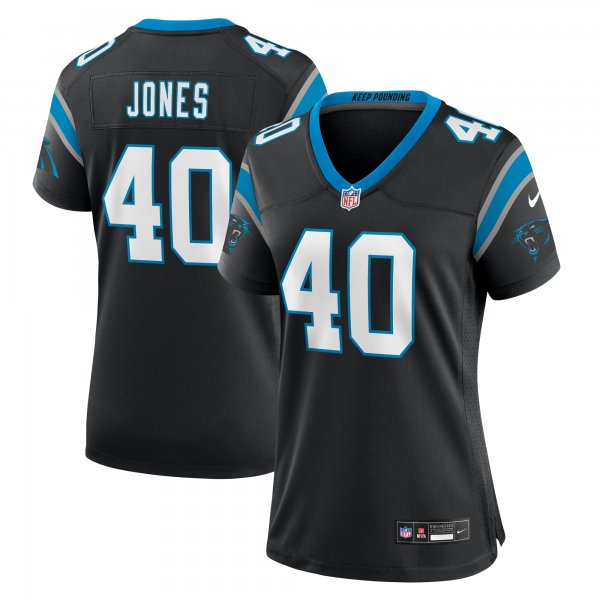 Women's Carolina Panthers Deion Jones Nike  Black  Game Jersey