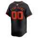 Men's San Francisco Giants  Nike Black  Alternate Limited Custom Jersey