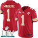 Kansas City Chiefs #1 Leon Sandcastle Red Team Color Super Bowl LIV Bound Men's Stitched NFL Vapor Untouchable Limited Jersey