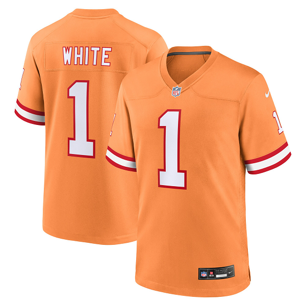 Youth Tampa Bay Buccaneers #1 Rachaad White Nike Orange Limited Jersey