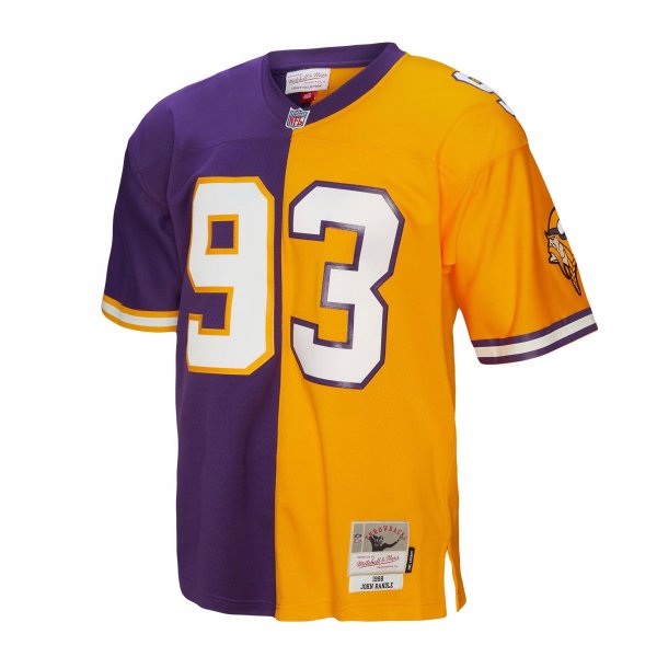 Men's Minnesota Vikings John Randle Mitchell & Ness Purple/Gold 1998 Split Legacy Replica Jersey